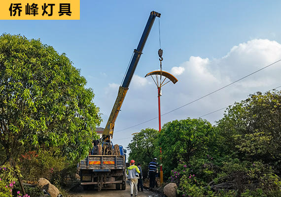 重慶農家樂路燈桿工程案列